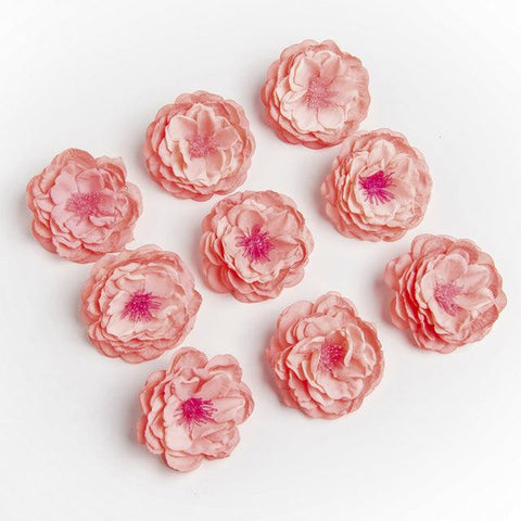 10 Pieces Silk Rose Head Stamen Scrapbook Christmas Garlands Wedding Bridal Accessories Clearance Home Decor Artificial Flowers - ElitShop