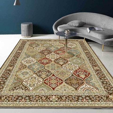 120x160 Retro Vintage Carpet Persian Carpet Living Room Bedroom Mat Anti-slip Area Carpet Absorbent Boho Carpet - ElitShop