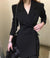 2021 Fashion Office Ladies suit women blazer dress Double Breasted Button Front Military Style Long Sleeve Dress