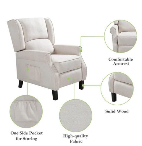 Recliner Chair for Living Room Massage Recliner Sofa Reading Chair Winback Single Sofa Home Theater Seating Modern Reclining Cha - ElitShop