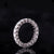 AEAW Solid silver 925 Luxury 3mm 0.1ct tatol 2ctw 3ctw Engagement Ring Wedding Moissanite Full Enternity Diamond Band For Women