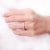 AEAW Solid silver 925 Luxury 3mm 0.1ct tatol 2ctw 3ctw Engagement Ring Wedding Moissanite Full Enternity Diamond Band For Women