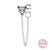CANNER 100% 925 Sterling Silver Vintage Long Chain Tassel Drop Earrings for Women 2021 Trend Korean Jewelry Hanging Pendientes
