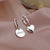 FOXANRY Prevent Allergy 925 Sterling Silver Vintage Earrings Trendy Elegant Simple LOVE Heart Party Jewelry Couples Accessories