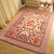 Romantic Pink Rose Rug for Living Room,Elegant American Country Style Carpet Bedroom,Branded Rug and Mat