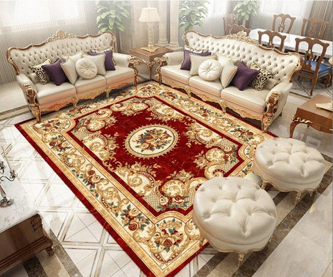 European-style Rug Living Room Rug Home Rug Floor Door Mat Soft and Delicate Rug Exquisite Printed Rug Carpet - ElitShop