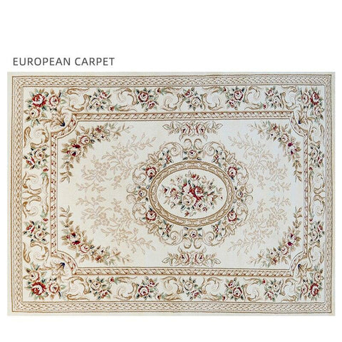 European Style Polypropylene Living Room Carpet Home Large Ethnic Bedroom Rug Light Luxury Coffee Table Floor Mat Full Blanket - ElitShop
