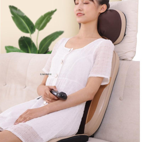 220V Massage cushion neck waist back cervical spine massager whole body multifunctional cushion massage chair - ElitShop