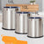 Double-layer Metal Material Trash Can Quality Durable Household Waste Bins Living Room Bedroom Kitchen Bathroom Garbage 10/14L