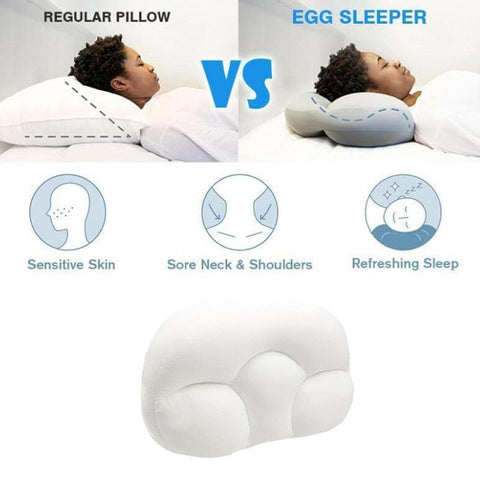 All-round Sleep Pillow Egg Sleeper Memory Foam Soft Orthopedic Neck Pillow Pain Release 3D Neck Micro Airball Pillow Deep Sleep - ElitShop