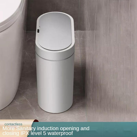 NEW2023 7/8L Smart Sensor Trash Bin Electronic Automatic Kitchen Bathroom Toilet Bedroom Waterproof Trash Can Narrow Seam Storag - ElitShop