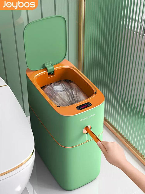 NEW2023 Smart Trash Can 13L Induction Sensor Garbage Bin Automatic Packing Kitchen Bathroom Waterproof Large Privacy Anti-odor - ElitShop