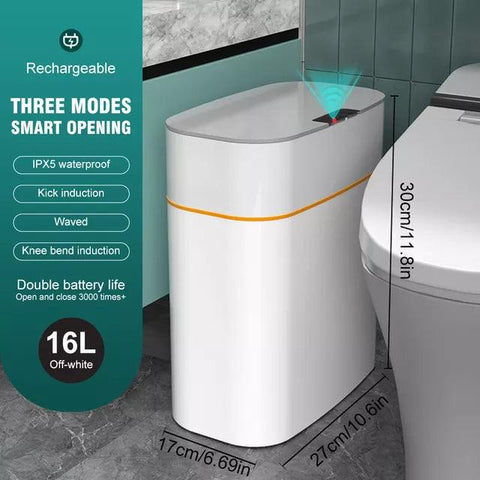NEW2023 16L Intelligent Trash Can Automatic Sensor Dustbin Kitchen Storage Smart Bucket Garbage Recycle Rubbish Bin for Kitchen - ElitShop
