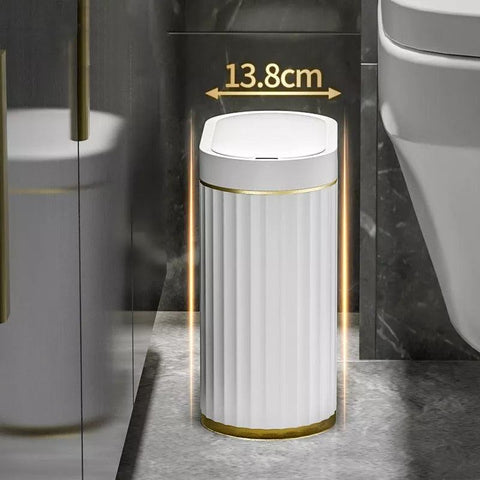NEW2023 7L Smart Sensor Trash Can Home Luxury Trash Bin Electronic Automatic Bathroom Toilet Rubbish Bin Kitchen Big Waterproof - ElitShop