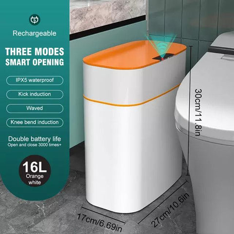 NEW2023 16L Intelligent Trash Can Automatic Sensor Dustbin Kitchen Storage Smart Bucket Garbage Recycle Rubbish Bin for Kitchen - ElitShop