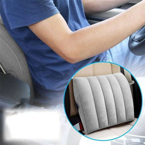Car Seat Lumbar Support Pillow Inflatable Back Support Cushion For Home Office Chair Massager Waist Cushion Back Pain Relief - ElitShop