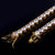 Vinregem Hip Hop Rock 925 Sterling Silver 4 MM Created Moissanite Gemstone Tennis Link Chain Necklace Fine Jewelry Wholesale