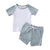 PUDCOCO Adorable Toddler Baby Girls Boys Kids Summer Clothes Short Sleeve T-shirt Tops + Shorts Pants Outfits Set 0-5Y