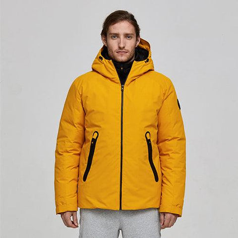 Tiger Force Oversize Men Winter Jacket Ski Sport Jacket For Men Waterproof Snow jacket Fake Two Hooded Jacket Male Thicken Coat - ElitShop