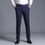 29-38 Streetwear Formal Dress Pants Men Fashion Pocket Side Office Trousers Men Stretch Striped Wedding Pant for Business Man