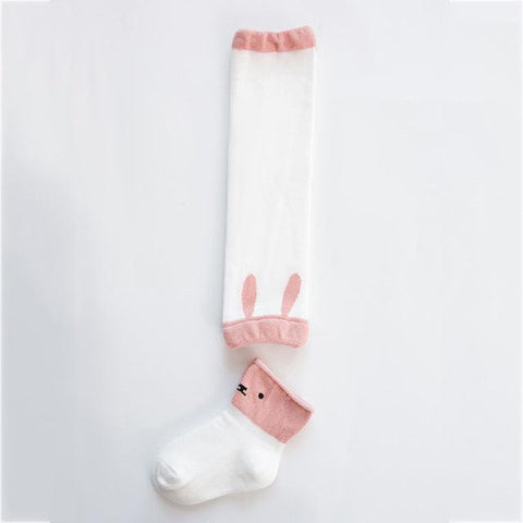Baby Leg Warmers Socks Set Newborn Knee Pads Infant Socks Cartoon For Girls Boy Kids Cotton Crawling Protector Sock 0-3Y - ElitShop