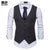 Fashion Suit Vest Men Formal Dress Vest Colete Masculino Herringbone Gilet Fitness Sleeveless Jacket Wedding Waistcoat Men XXL