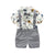 Baby Boy Clothes Set Casual Baby Boy Set Gentleman Short Sleeve Suspender Pants Kit Kids Toddler Overalls