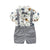 Baby Boy Clothes Set Casual Baby Boy Set Gentleman Short Sleeve Suspender Pants Kit Kids Toddler Overalls