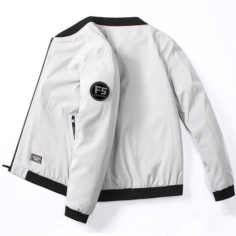 fashion men jackets and coats stand collar jaqueta masculina bomber jacket outwear bomber jackets mens - ElitShop