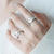 925 Sterling Silver Rings For Women 3 Loops Matte Finger Ring Bague Femme Wedding Band Top Quality Korea Style Jewelry Accesorie