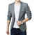 Men Blazers Slim Autumn Suit Blazer Business Formal Party Male Suit One Button Lapel Casual Long Sleeve Pockets Top Plus Size
