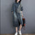 Extra Large Size Women&#39;s Denim Dress Spring 2021 Summer Loose Stitching Fashion Vintage Jeans Mid-Length Shirt Jacket Tops y1244