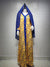 AB040 Luxury Dress Abaya Soiree Yellow Muslim Woman Hijab Set Arabic Clothing World Apparel Store Blue Turkish Hijab Scarves