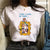 Fashion Friends Tv Show Funny Cartoon T Shirt Women Graphic Best Friends Harajuku T-shirt Korean Style Tshirt Vintage Top Female