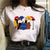 Fashion Friends Tv Show Funny Cartoon T Shirt Women Graphic Best Friends Harajuku T-shirt Korean Style Tshirt Vintage Top Female
