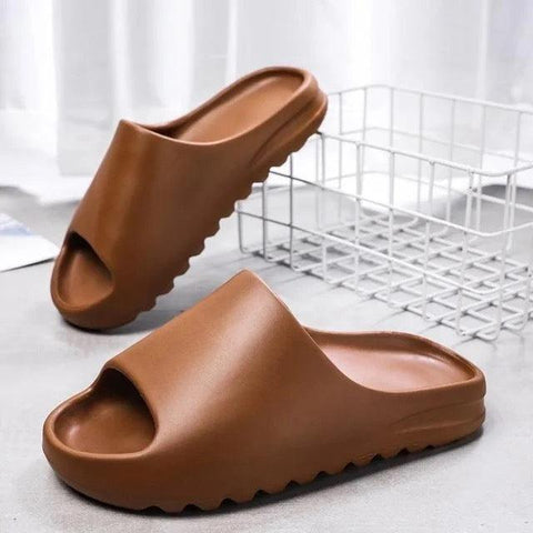 WEH Slippers Men Fashion Summer Solid Color women Home room slippers Shoes Eva Injection Non-slip Shoes Beach slides for men - ElitShop