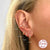 Aide 925 Sterling Silver Clear Zircon Circle Round Stud Earrings For Women Party Wedding Ear Bone Buckle Charm Earring Jewelry