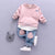 Boys Girls Clothing Set Baby Outfits Pullover Overalls Clothing Children Outfits For Kids T-shirt Tops Pant Tracksuits