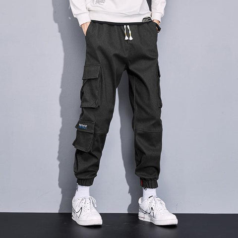 Plus Size Multi-Pockets Cargo Pants Men Streetwear Jogger Pants Ankle-Length Casual Baggy Pants 6XL 7XL 8XL - ElitShop