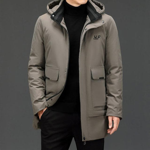 Top Grade Warm Winter Designer Brand Luxury Top Quality Hooded Casual Fashion Parka Jacket Men Windbreaker Coats Clothes Men - ElitShop