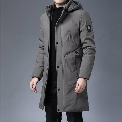 Top Quality Padded New Brand Casual Fashion Thick Warm Men Long Parka Winter Jacket Hooded Windbreaker Coats Mens Clothing 2022 - ElitShop