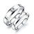 The Best Simple Fashion Diamond Couple Ring Jewelry Gift For Lover Titanium Steel Men&#39;s And Women&#39;s Rings