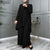 Morocco Turkish Pleated Full Sleeve Tops Wide Legs Long Pants ZANZEA Women Muslim Sets Islamic Clothing Plain Suits Oversized