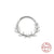 AIDE Round 925 Silver Nose Hoop Nose Ring CZ Crystal Piercing Ear Tragus Cartilage Jewelry 2021 Earrings Body Jewelry Wholesale