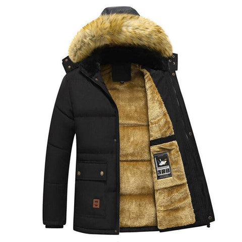 Thick Warm Winter Parka Men Fleece Hooded Men Winter Jacket Coat Military Cargo Jackets Mens Plus Size 8XL Velvet Warm Coat - ElitShop