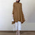 Ruffle Muslim Women Button Lapel Shirt Casual Top Spring Vintage Solid Long Sleeve Turkey Dubai Ladies Hijab Shirt Islam Clothes
