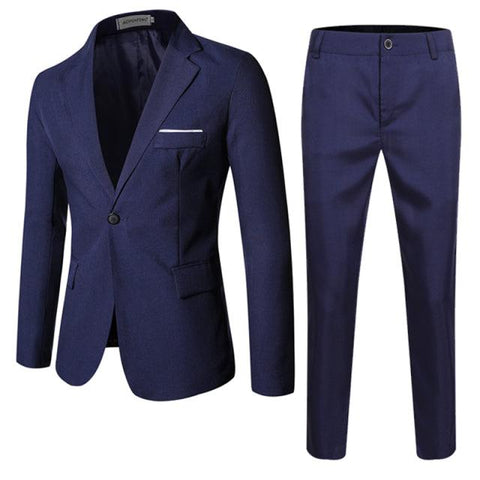 Suit,Wedding Dress,Men&#39;s Jacket,Wedding Dress,Spring/Fall, Men, Pocket Button Trim, Solid Color, Comfortable And Breathable,-6XL - ElitShop