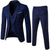 Pieces Business Blazer +Vest +Pants Suit Sets Men Autumn Fashion Solid Slim Wedding Set Vintage Classic Blazers Male