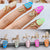 Cute Adjustable Colorful Ring Nail Cover Women&#39;s Rings Set With Rhinestone For Women Wedding Ring Set Pink Jewellery