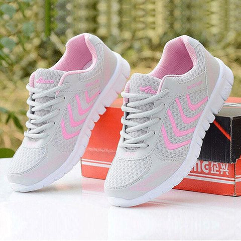 Sports shoes women 2022 spring summer women sneakers mesh breathable wear-resistant outdoor white running shoes women - ElitShop